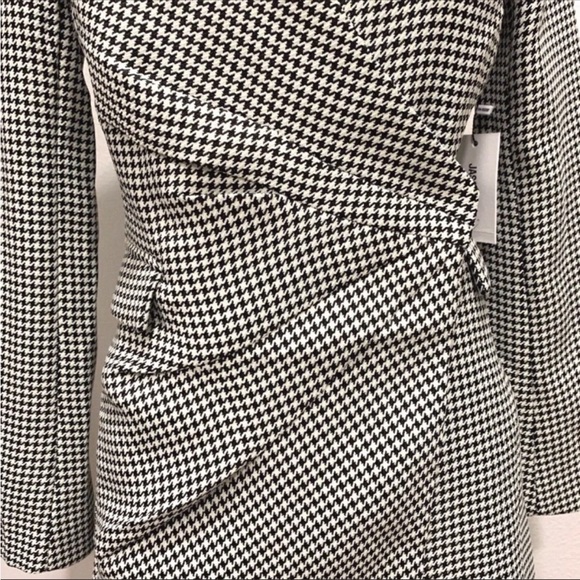 NWT Jason Wu Houndstooth Blazer Wrap Dress. Size XS - Picture 4 of 10